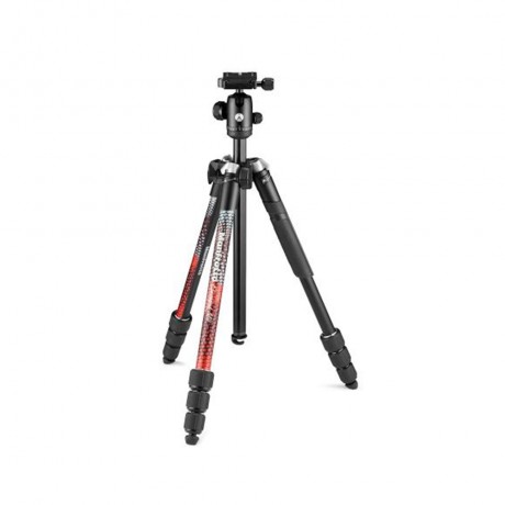 MANFROTTO TREPIED ELEMENT MII ALU 4 SECTIONS ROUGE