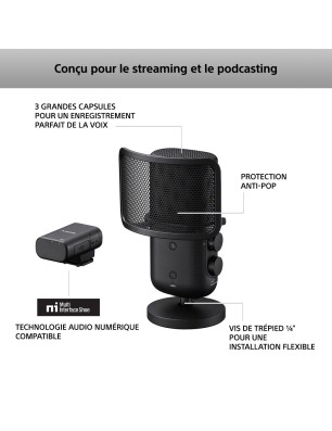 SONY MICRO STREAMING ET PODCAST ECM-S1