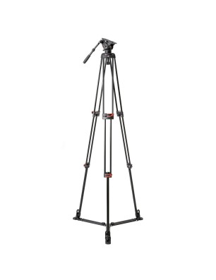 CARUBA Videostar 188 Pro Fluide - Trépied Professionnel pour Vidéo