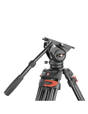 CARUBA Videostar 188 Pro Fluide - Trépied Professionnel pour Vidéo