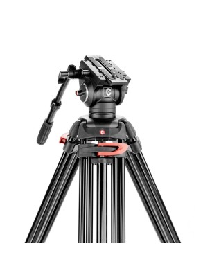 CARUBA Videostar 188 Pro Fluide - Trépied Professionnel pour Vidéo