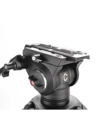 CARUBA Videostar 188 Pro Fluide - Trépied Professionnel pour Vidéo