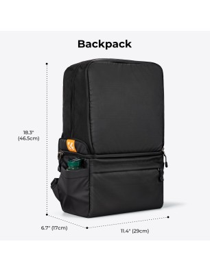 Sac Photo Pliable K&F Concept 22 L - Noir - Idéal pour Voyages et Quotidien