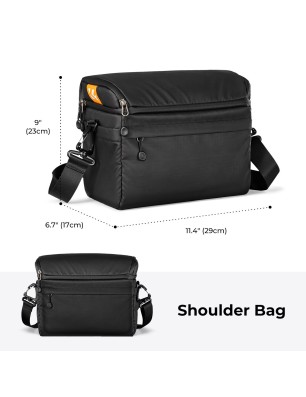 Sac Photo Pliable K&F Concept 22 L - Noir - Idéal pour Voyages et Quotidien