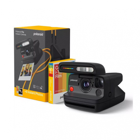 POLAROID FLIP BLACK + PACK FILM 8 PHOTOS