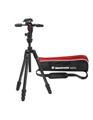 Manfrotto Befree GT PRO – Trépied carbone 3-Way 6 kg