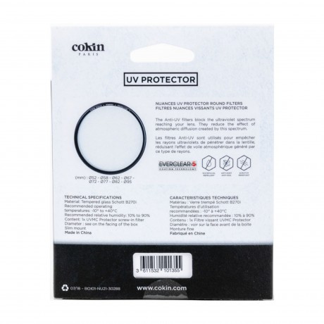 COKIN FILTRE UV NUANCES PROTECTOR 82MM