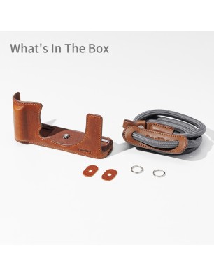SmallRig 5449 – Étui cuir marron pour Fujifilm X-E5