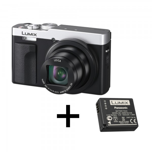 PANASONIC LUMIX DC-TZ99 SILVER + 2éme BATTERIE BLG10