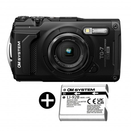 OM SYSTEM TG-7 NOIR + BATT LI-92B