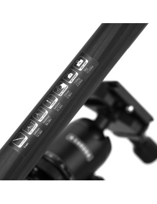 Caruba Travelstar 143 Carbon – Trépied carbone compact