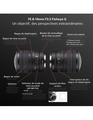 Sony FE 8-14mm Fisheye G – Zoom 180°