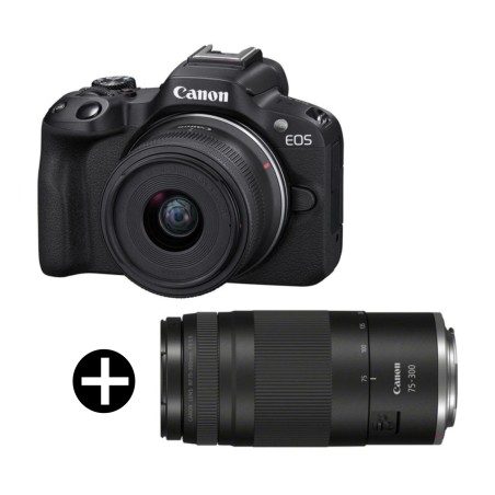Canon EOS R50 + 18-45mm + 75-300mm