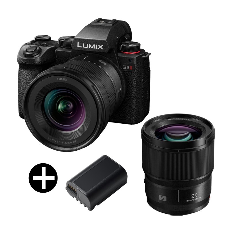 PANASONIC LUMIX DC-S5 II + 20-60 F/3.5-5.6 + S 85 F/1.8 + 2° BATT BLK-22