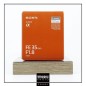 OCCASION - SONY FE 35/1.8 - GARANTIE 6 MOIS OCCASION - SONY FE 35/1.8 - GARANTIE 6 MOIS